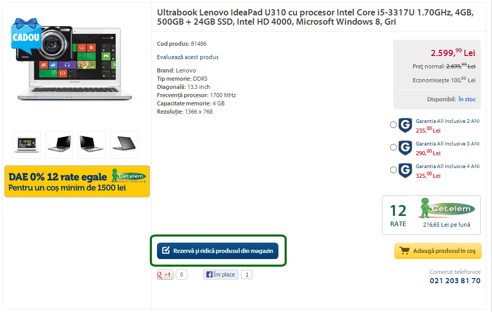 Rezervare produs in magazin Flanco